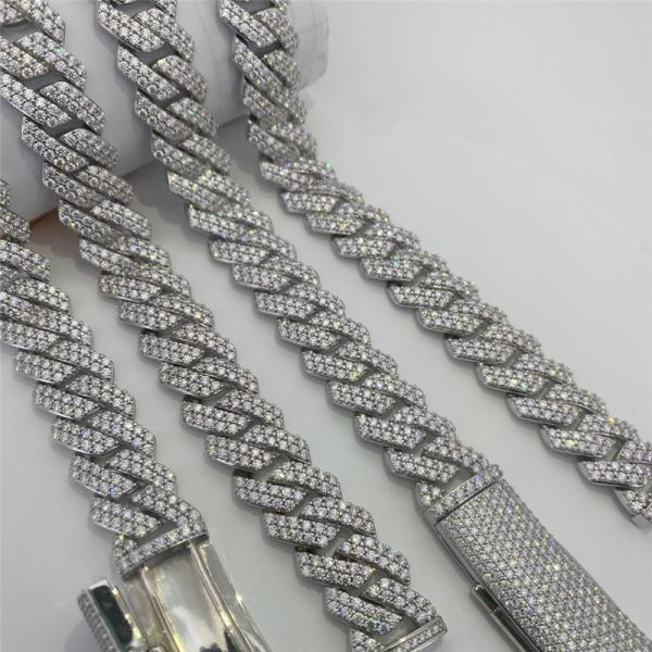 Безупречный хмель Moissanite тазобедренный приковывает бриллиантовое колье проштемпелеванное таможней американское