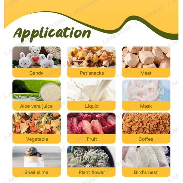 40kg Berries Fruit Vacuum Freeze Dryer Lyophilizer Candy Cucumber 8 Trays Freeze Dry Machine