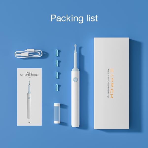 Electric Earwax Remover with Wireless Otoscope Camera and Rechargeable Battery