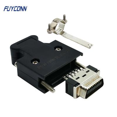 Tipo conector de 20 Pin Servo Connector Mini Solder de SCSI com o parafuso plástico de Sider da tampa protetora contra poeira