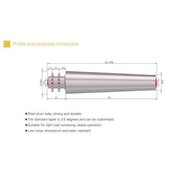 High Transfer Torque Conveyor Roller With Steel Double Sprocket Smooth Operation For Heavy Load Conveying