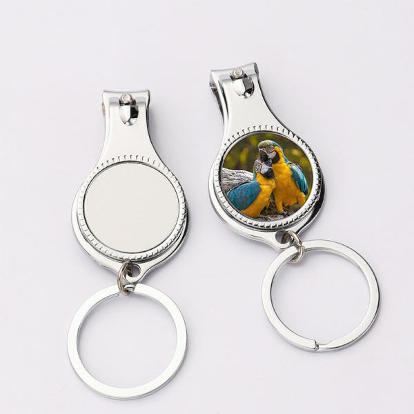 Coupe-ongles à sublimation personnalisée avec insertion métallique pour l'impression de photos par sublimation