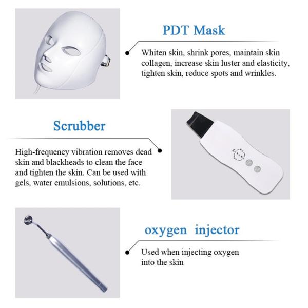 7in1 Hydro Facial Machine With Mask Wrinkle Removal Diamond Peeling