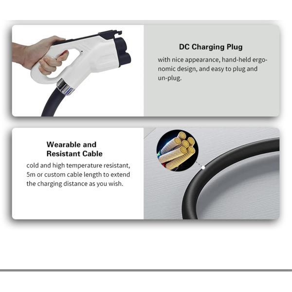 CCS1 EV Charger Connector 80A 150A 200A 300A Electric Car Charging Cable CCS1 Plugs