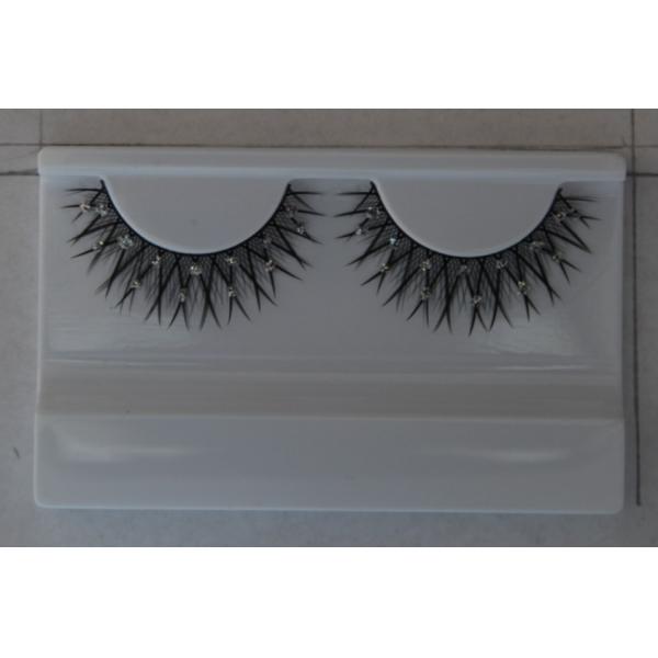 Semi Permanent Natural Looking Diamond False Eyelashes , Long Thick Eyelashes