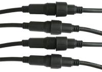 Os 3 pinos exteriores 4mm2 Waterproof o cabo distribuidor de corrente