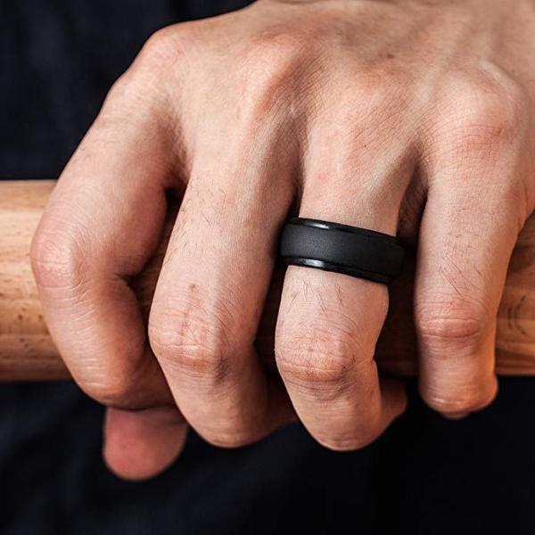 Processing Service Moulding OEM Bap Free Non-Toxic Silicone Wedding Single Ring For Man