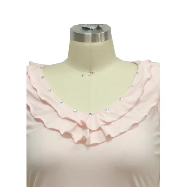 Slim Waist Ladies Tank Tops Womens Swing Vest Tops With Rhinestones