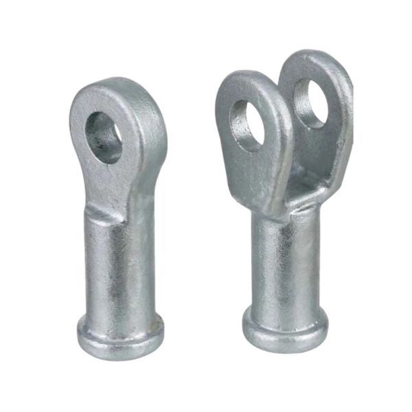 50kN Hot Forged Clevis With Spherical Lock Ring For Power Transmission