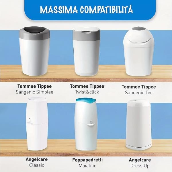Customized Diaper Pail Refills for All Baby Diaepr Pails Bin 7 layers Odor Control Diaper Genie Refill Bag