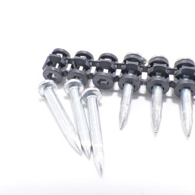 Rust Resistant Flat Head Cold Galvanized Steel Concrete Nails / Row Nails