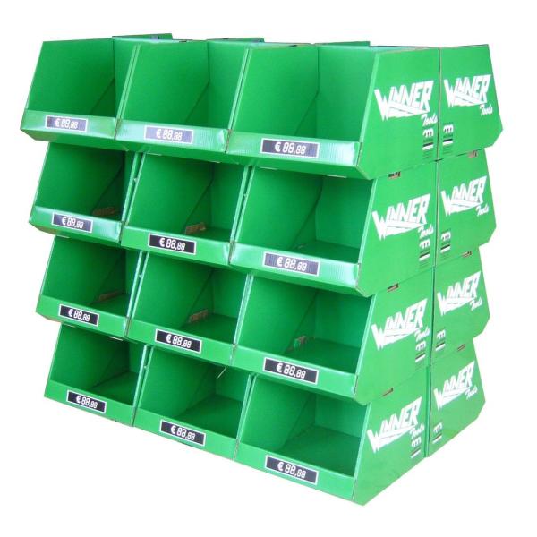 Offset Printed Corrugated Cardboard Displays For Promotion / Advertising