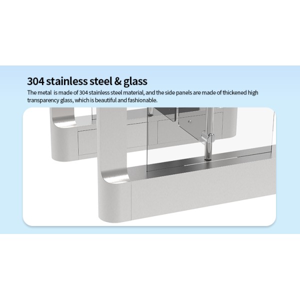 CW492 Anti-Tailgating Swing Barrier Gate for Museums Metro Stations and Office Reception