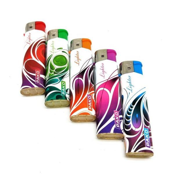 Customized Normal Label-Colorful Electronic Lighter for Customized Electronic Lighter