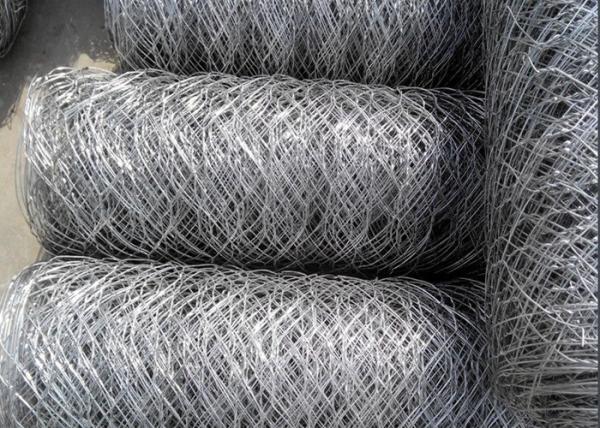PVC Coated Gabion Wire Mesh Panels Hexagonal Hole For Highwall Protection