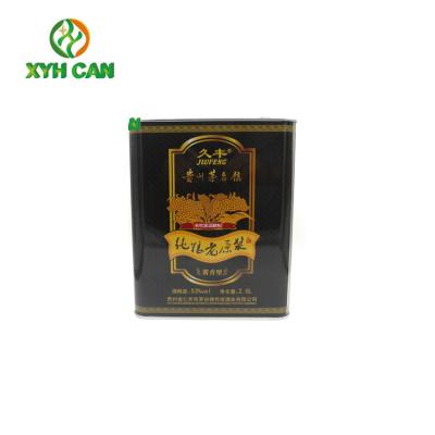 Olive Oil Tin Can do elevado desempenho quadrado da forma que empacota com bujão da garrafa