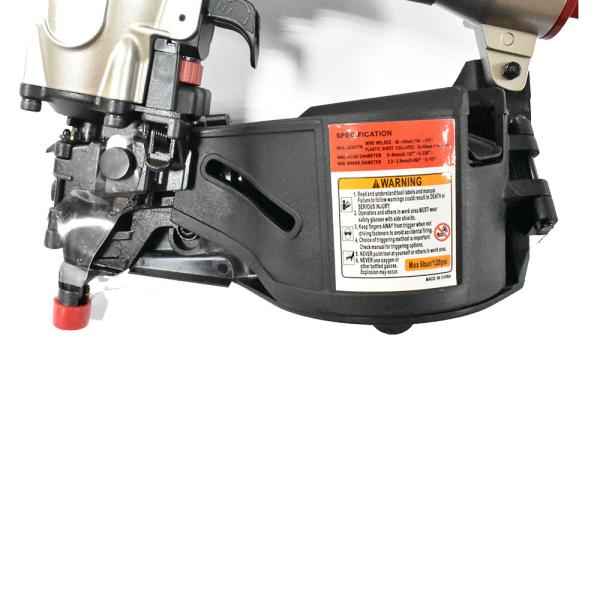 Long Lifespan Air Coil Nail Gun SUNWELL 5.0-6.0mm Head Diameter CN655B ISO Approval
