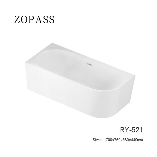 Bañeras derechas libres ovales