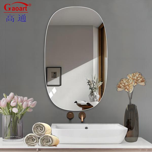 Стильное современное стекло зеркало овальное скандинавское дизайн роскошное стекло спортивный зал форма декор для ванной комнаты