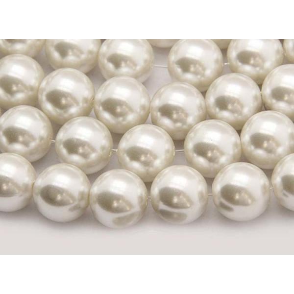 High Quality DIY Handmade Big Beads ABS Plastic 20mm Round  White  Imitation Pearls Beads