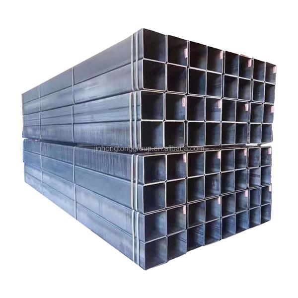 Rectangular Section Shape Hot Dipped Galvanized SHS 40x40 Square Tube Corrugated Steel Pipe with Plastic Pipe Cap