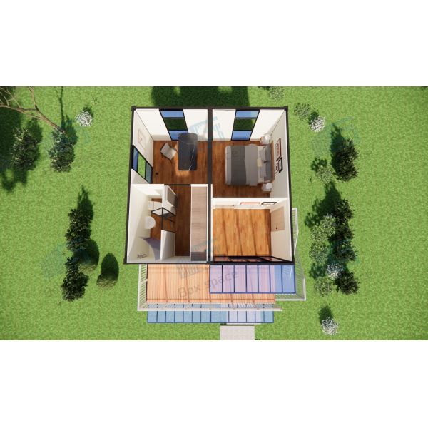 Boxspace Prefabricated House Prefab Modular Container House Prefabricated Modular Homes 48 Square Meters With 3 Bedrooms