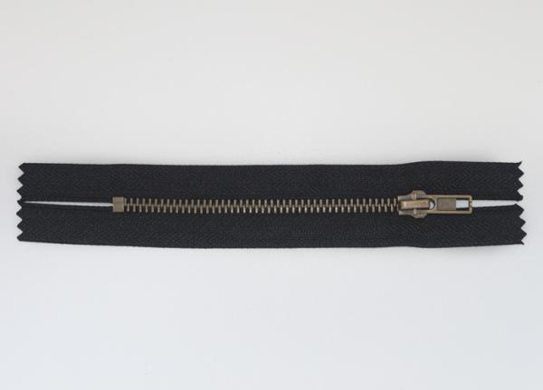 H65 Metal Brass Nomex Aramid Fire Retardant Zippers Heat Resistance For Uniforms