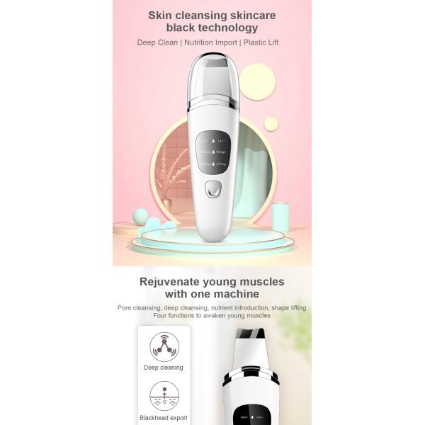 USB Plugs Blackhead Remover Ultrasonic Skin Scrubber for Deep Cleaning and Moisturizing