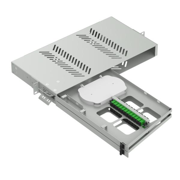 FTTX 24 Ports Sub ODF Swing Type SC APC Fiber Optic Patch Panel for Optical Equipment
