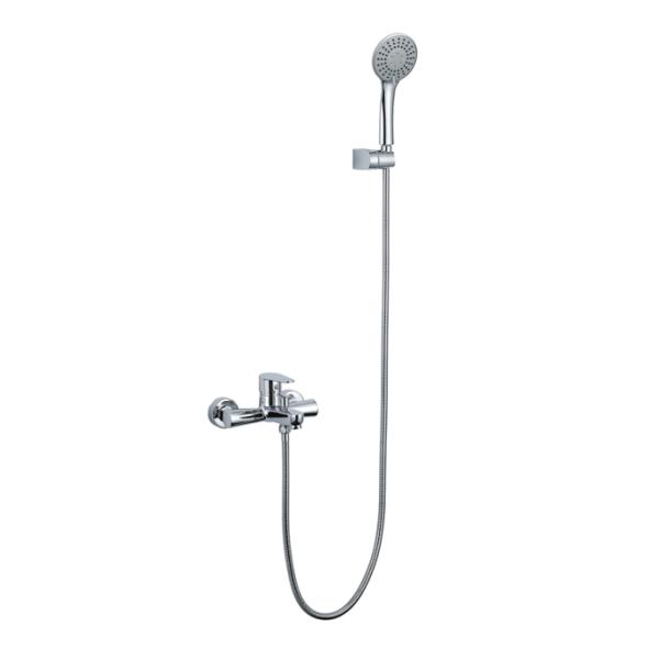 Wall Mounted Brass Chrome Bathroom Bathtub Hand Shower Faucet Set for Bathroom Wash
