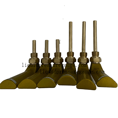 Liquid Filled 120C 90deg Industrial Glass Thermometers 3/4