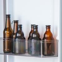 Garrafa de água espumante de vidro de 500 ml, de 330 ml, com tampa de alumínio