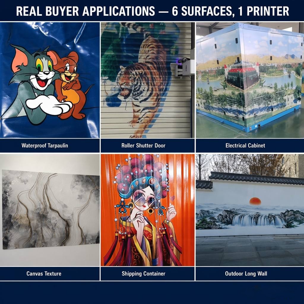 High Precision 2-in-1 Vertical Wall & Floor UV Printer for Commercial Advertising Indoor Wall Mural Painting Machine