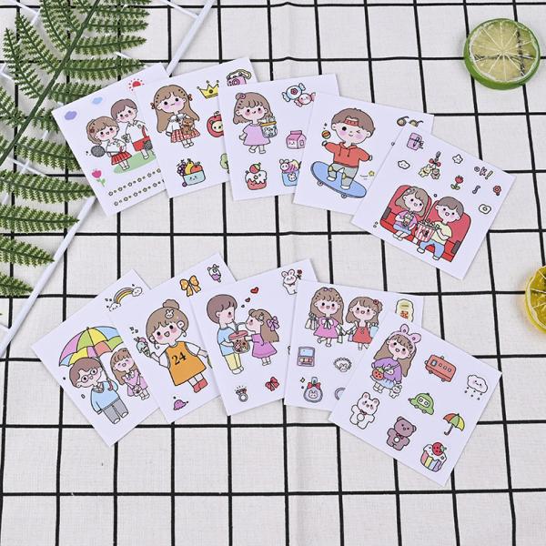 Стикер винила PVC стикера CMYK анормалной формы мультфильма водоустойчивый прозрачный