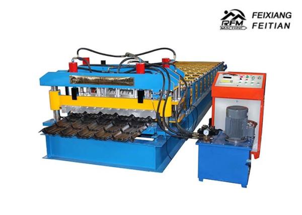 High Performance Glazed Tile Roll Forming Machine With 0.3 - 0.6mm Thickness