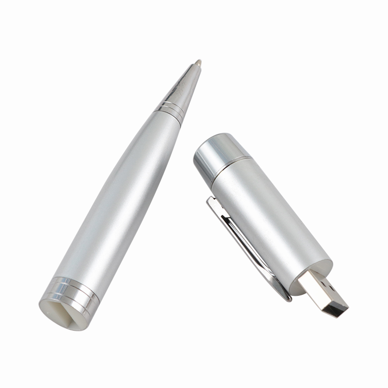 CE ROHS FCC Certified Pen USB Flash Drive with USB 2.0 and USB 3.0 Compatibility - Dual Function Pen and Flash Drive