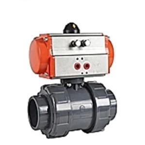 Soft Seat Plastic UPVC Electric Ball Valve Chemical Resistant 3 Inch PVC Ball Valve