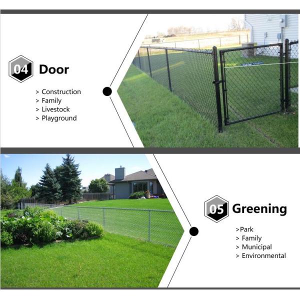Hot Dip Galvanized PVC Coated Wire Mesh Diamond Hole Cyclone Fence