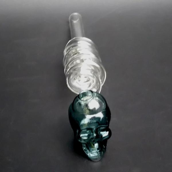 Mix Colors Round Glass Smoking Pipe For Dry Herb Lightweight Cute Design