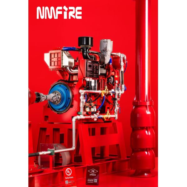 High Efficiency Vertical Turbine Fire Pump with Flow 100–7500 GPM and Stainless Steel Shaft  UL FM NFPA20 Standard