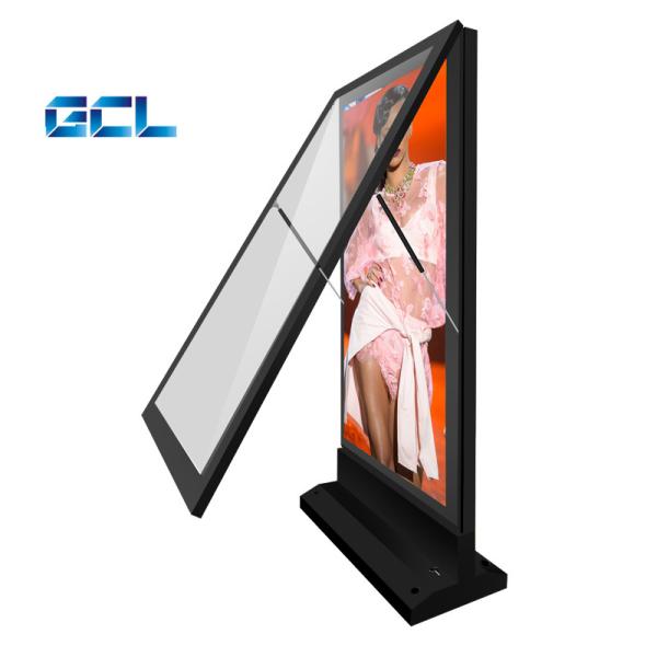 Tamanho do gabinete Pôster LED de piso em pé Visualização de vídeo P1.875 Pôster LED para publicidade ao ar livre