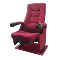 Auditorium Church Public Theater Seating With Push PU Back Arm