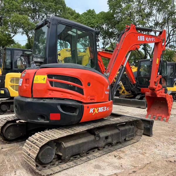Used Japan Original Kubota KX163 5ton Crawler Excavator for Construction Equipment