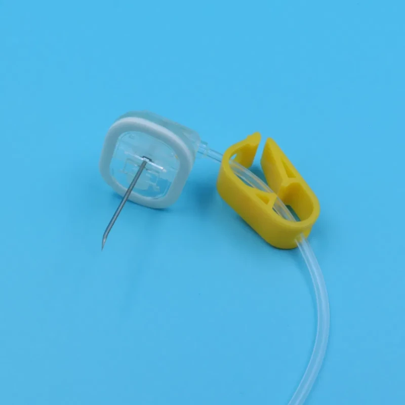 Medical Disposable Sterile Safety Huber Needle with Y Site