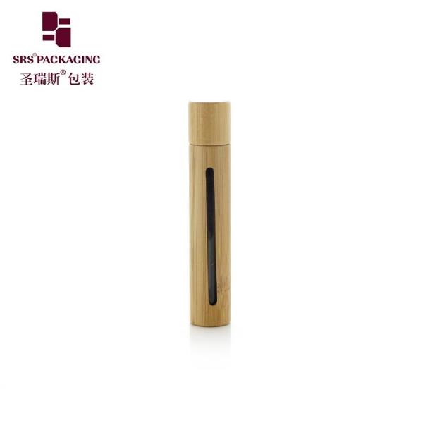 BG(G)-10ML UV Proof Essential Oil Roller Ball Bottle Bamboo Outer Shield From Sunlight Glass Ball Perfume Cologne