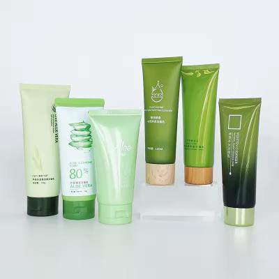 60 ml - 300 ml Envase de tubo de bambú Verde oscuro Tubo exprimible vacío