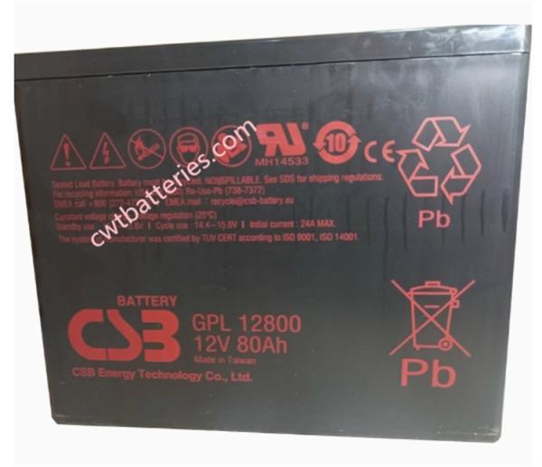 CSB GPL121000 Piles VRLA au plomb acide scellées 12V 100AH personnalisées