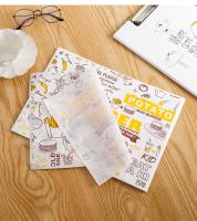 Papeterie à l'épreuve de l'huile sur mesure, feuilles de papeterie à l'épreuve de l'huile, papeterie à la cire, emballage alimentaire, papeterie à l'épreuve de l'huile et jetable