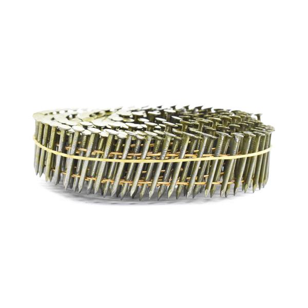 High Quality Mexico Factory Collated Screw Ring Smooth Shank Wire Coil Nails for Wood Pallet Pneumatic Nail Gun Use