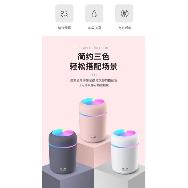 Customer Logo Mini Ultrasonic Atomizer USB Air Humidifier for Home Hotel Car School